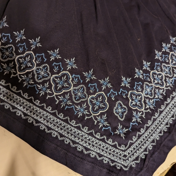 COLDWATER CREEK plus size blue embroidered topper jacket cardigan 3x 24 - Picture 11 of 11